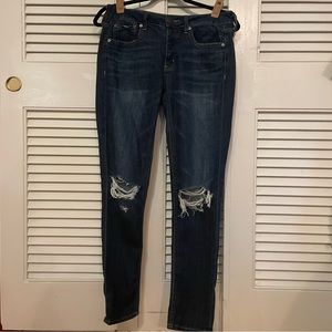 American Eagle Button Fly Ripped Jeans Size 2